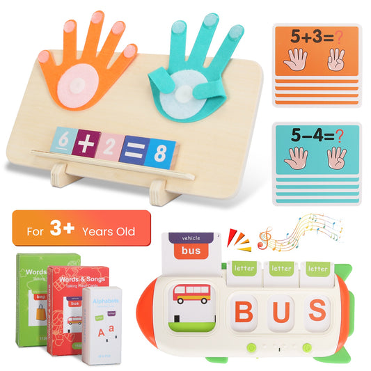 Talking Flash Cards And Finger Counting Math Board Interactive Learning Toys For Kids