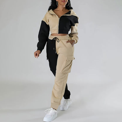 Women's Color Block 2 Piece Set