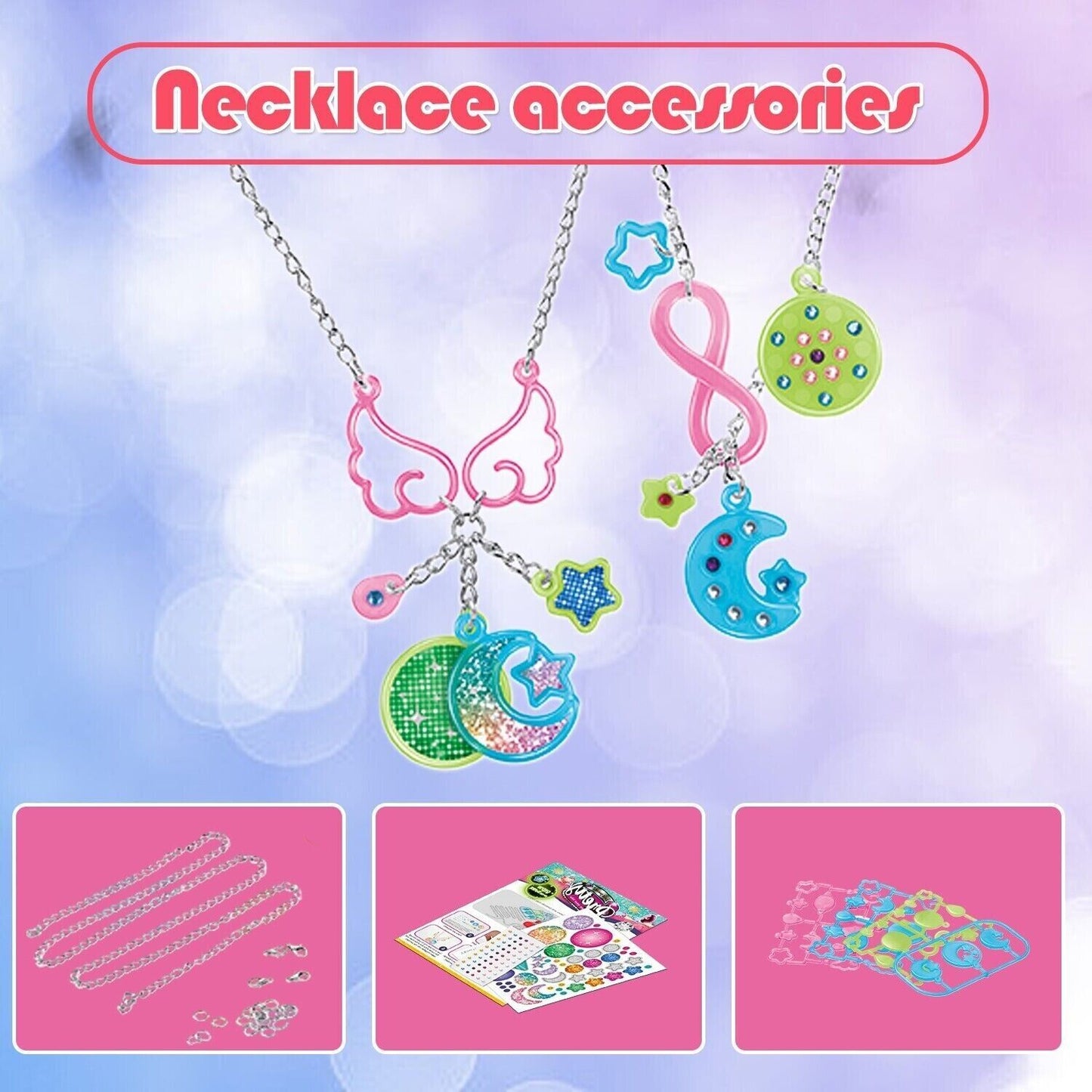 DIY Craft Kit, Jewelry Design, Necklace, Bead Toy