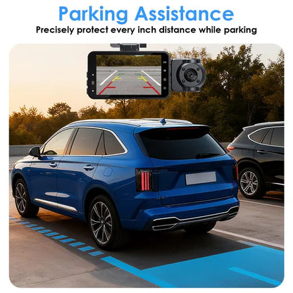 3 Channel Car Dash Cam With 32G MMC Card