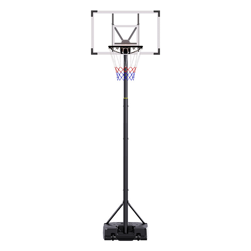 TotheCORE Basketball Stand 5.25-8.53 Ft Adjustable Portable Basketball Hoop & Goal With PC Backplate, Large Base And Wheels