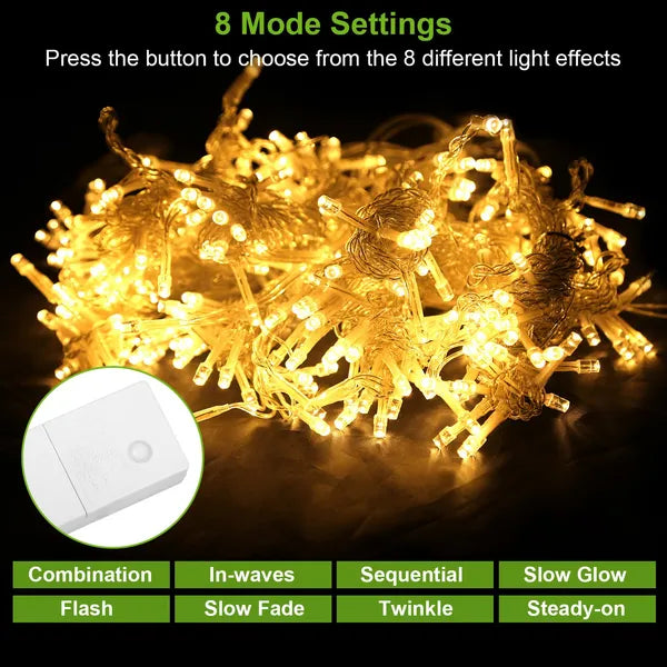 Christmas Warm LED String Curtain Lights