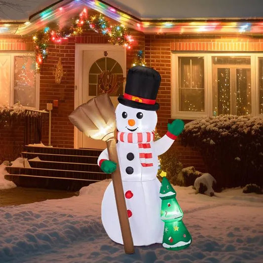 6.2FT Lighted Christmas Inflatable Snowman Decoration