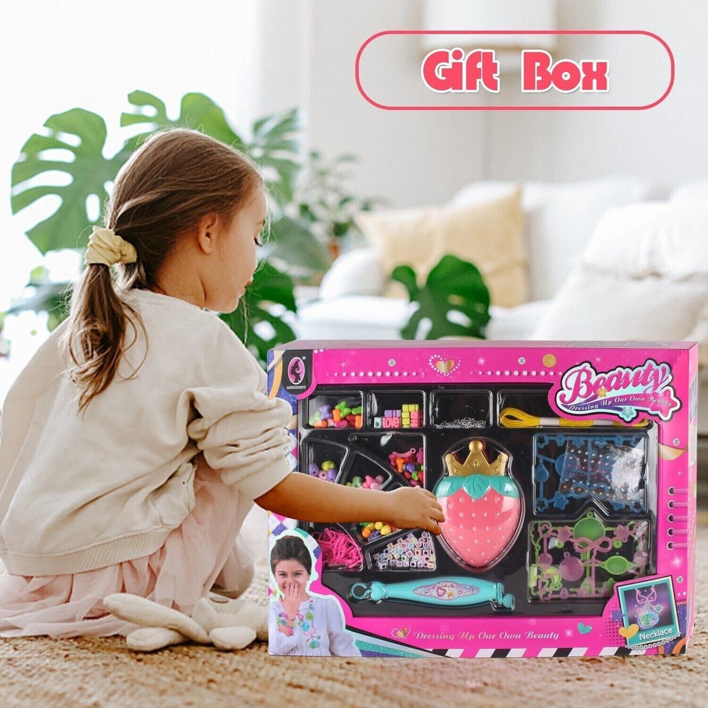 DIY Craft Kit, Jewelry Design, Necklace, Bead Toy