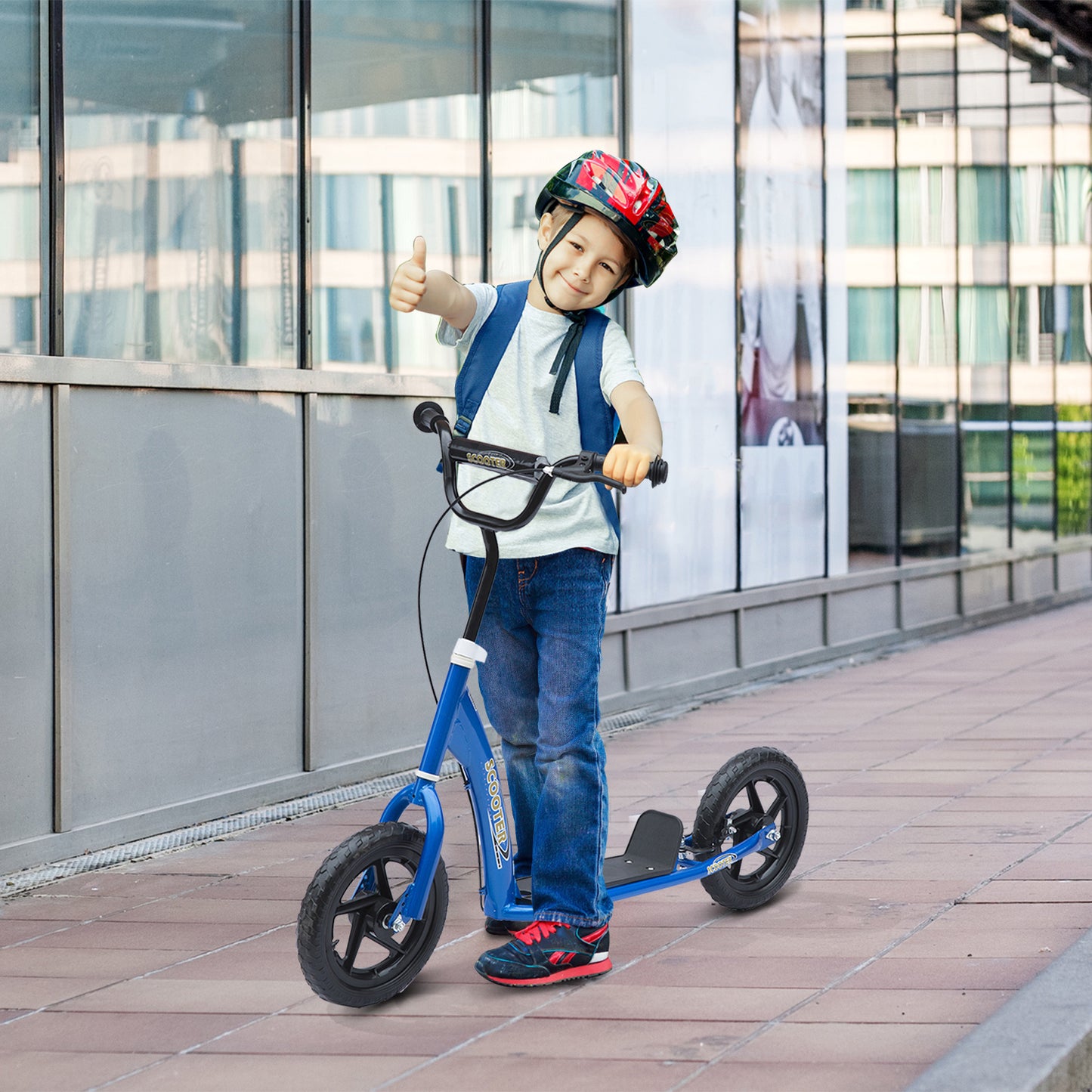 Kick Scooter for Kids with Adjustable Handlebar (Age 5-12)