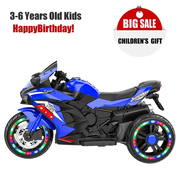 Kids Motorcycle For 3-6 Years 12V Electric Ride On