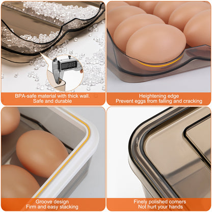 Automatic Rolling Egg Box Organizer Tray