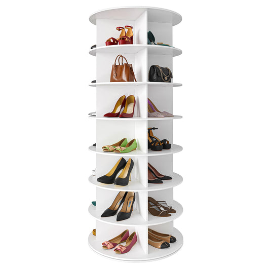 7 Tier Rotating Shoe Rack Tower