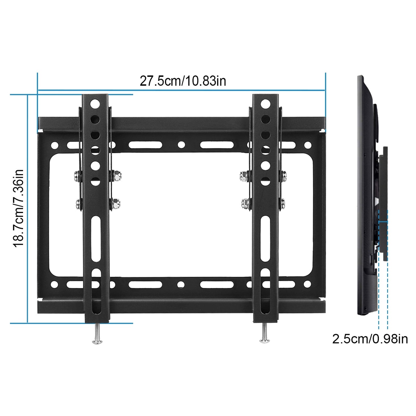 TV Wall Mount Bracket Tilt For 13in-42in LED LCD PLASMA Flat TV VESA 200x200mm