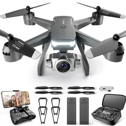 6K HD Dual Camera Wifi FPV Portable RC Quadcopter Drone