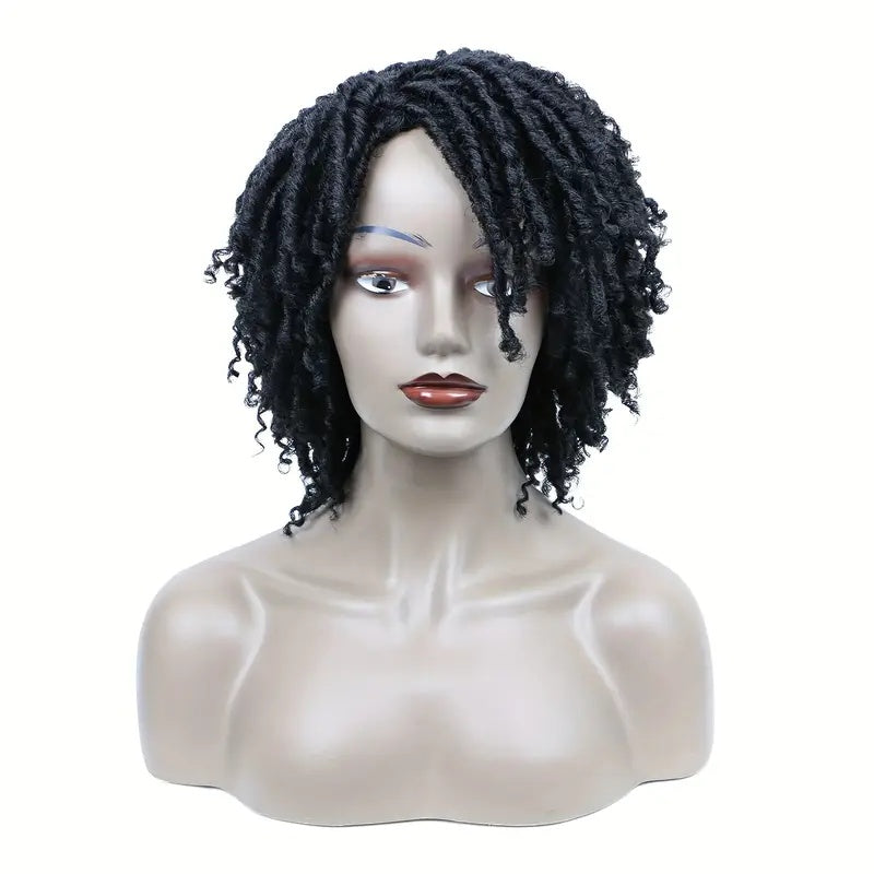 Short Hair Braided Non-toxic Wig
