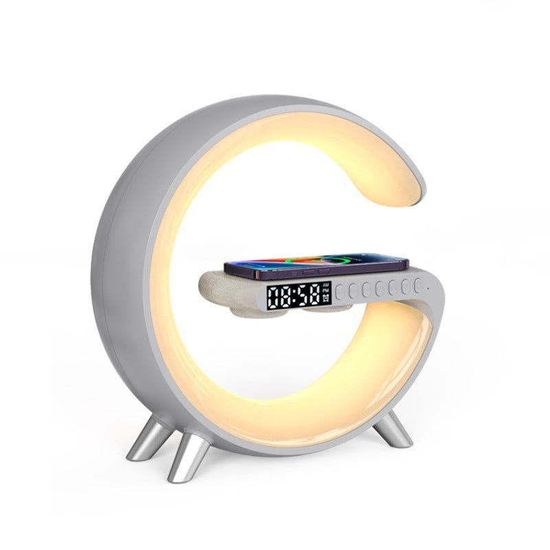 G-Shaped LED Bluetooth Bluetooth Speaker with Wireless Charger