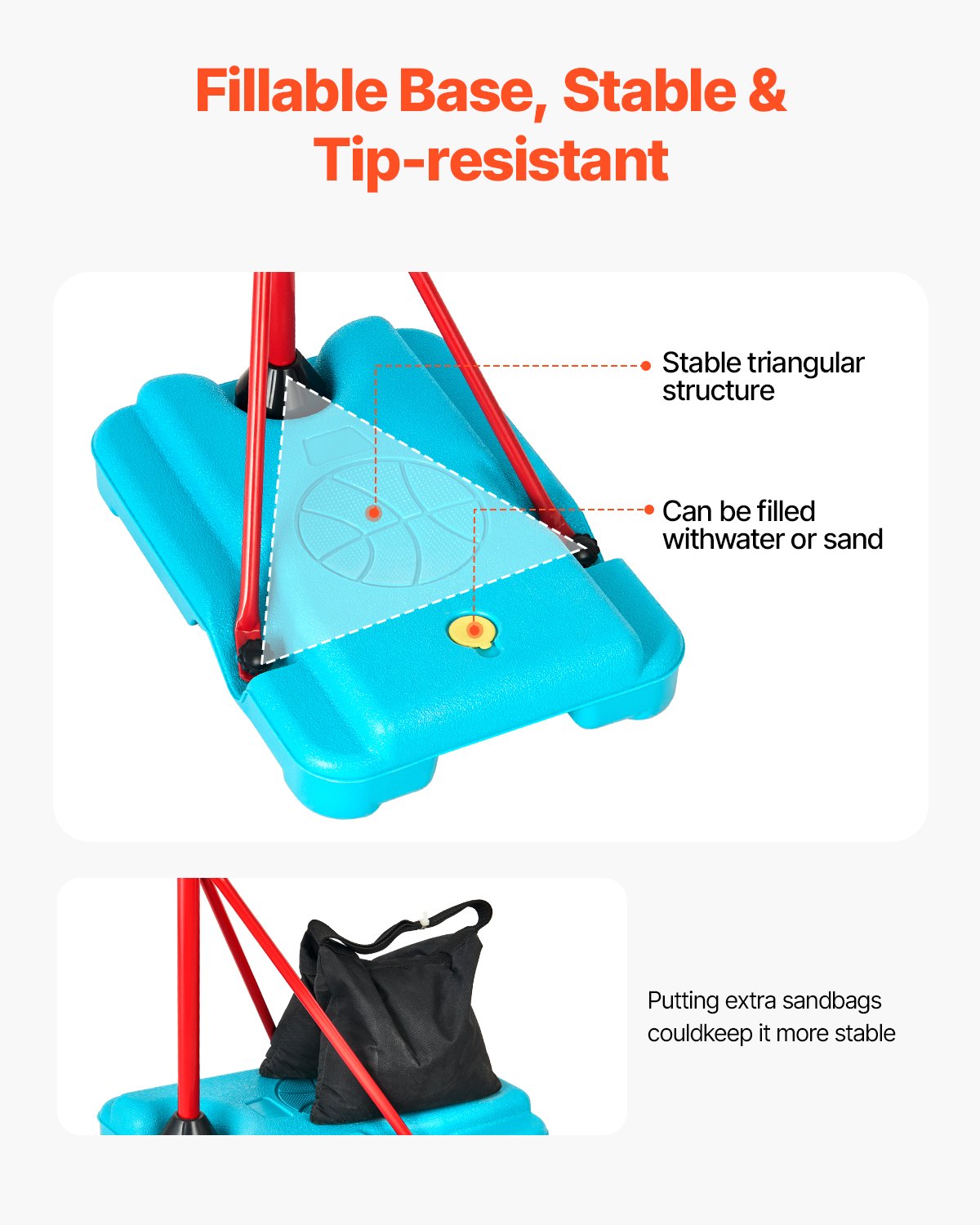 Kids Basketball Goal with Height Adjustment