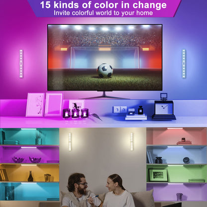 6Pc Wireless Lights with Remote