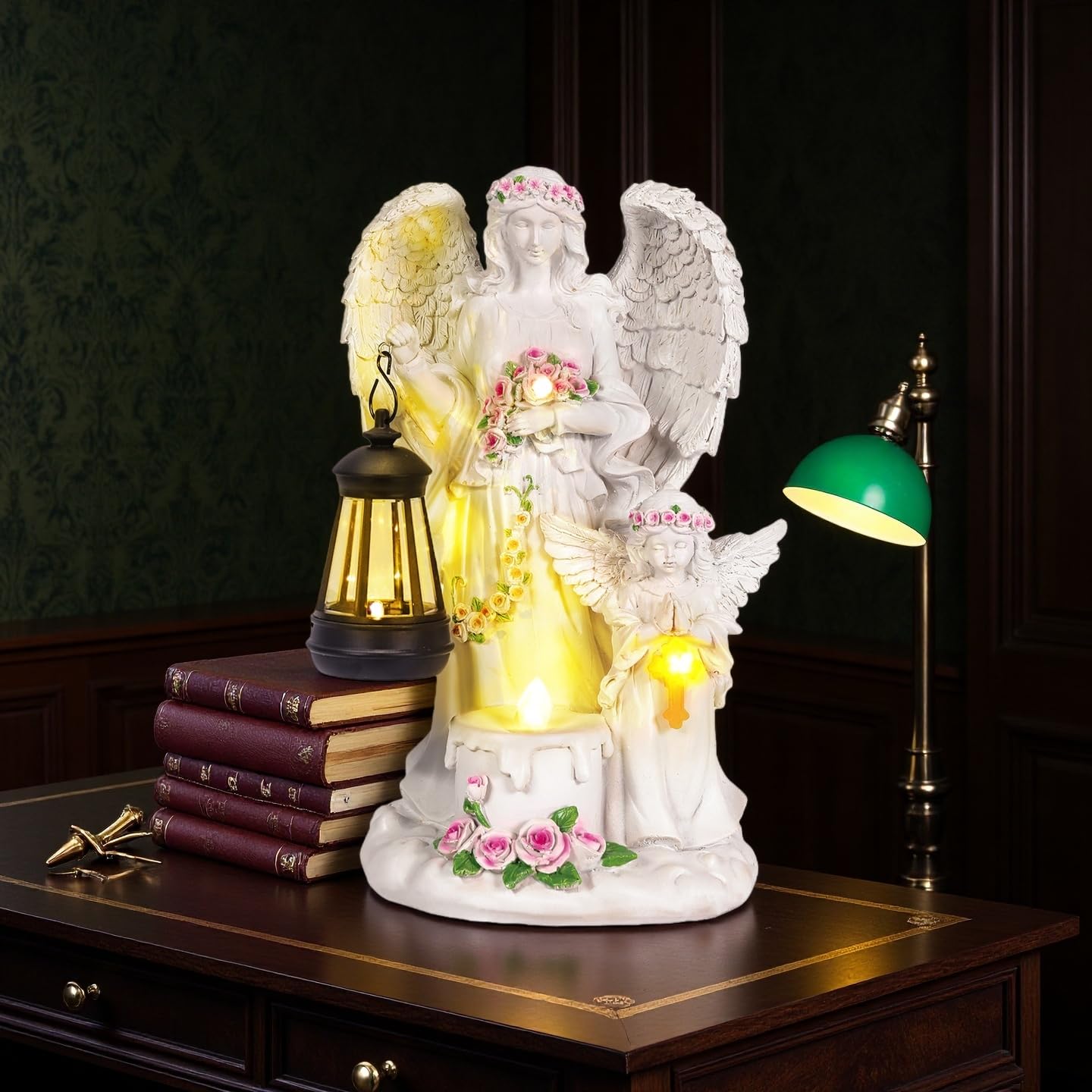 Outdoor Solar Lights Angel Statue