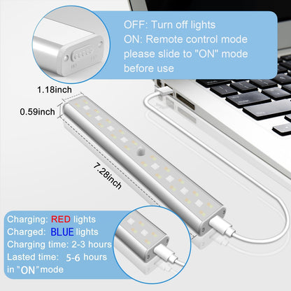 6Pc Wireless Lights with Remote