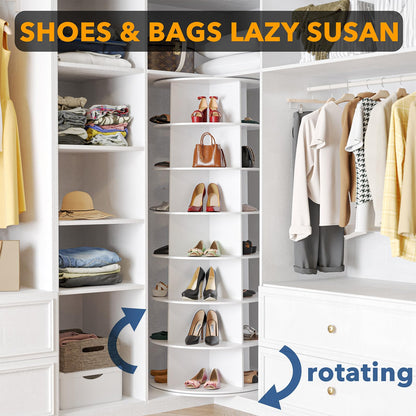 7 Tier Rotating Shoe Rack Tower