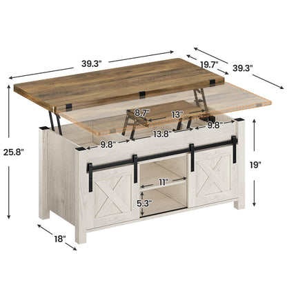 4-In-1 Lift-Top Coffee Table with Storage