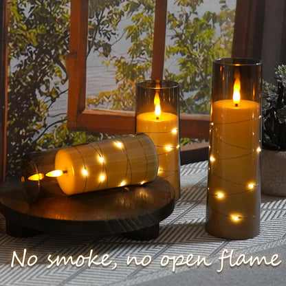 9Pc  LED Flameless Candle Set with Remote