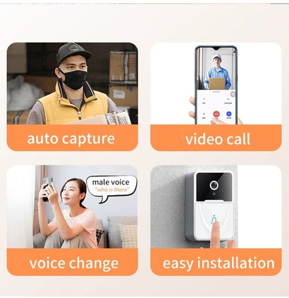 Wireless Smart Video Doorbell Intercom Camera