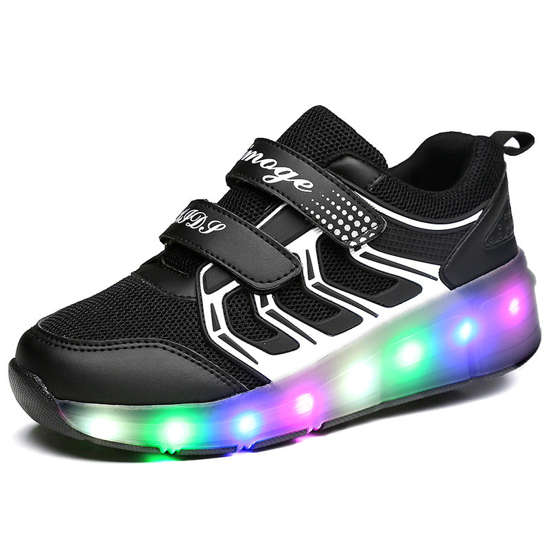 Manufacturers specialize in cross-border two-wheeled Heelys shoes for children, smooth roller shoes, boys and girls, skates, lights, wheel shoes