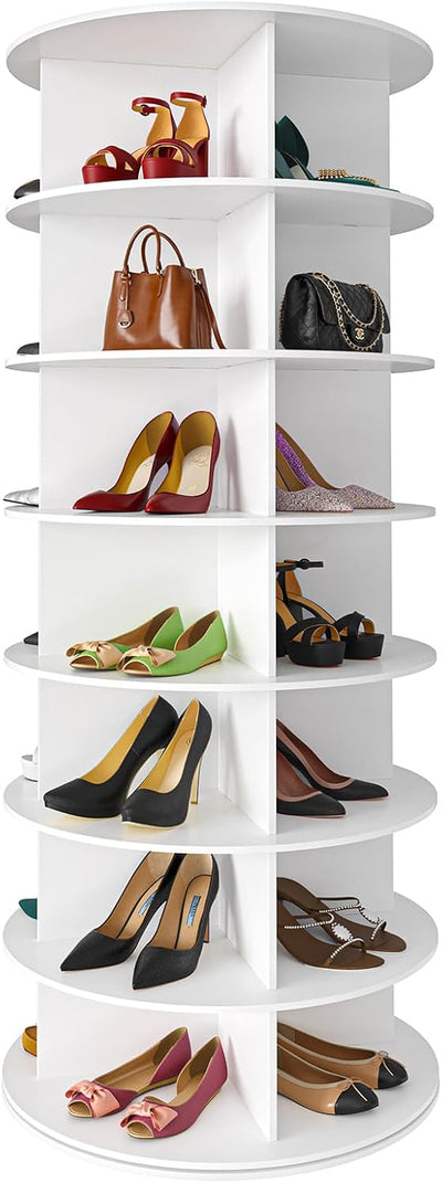 7 Tier Rotating Shoe Rack Tower