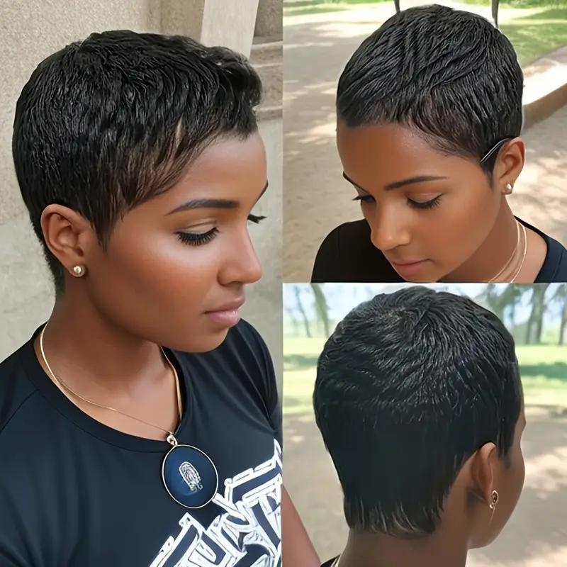 Women's Elegant Short-Cut Brazilian Remy Hair Wig