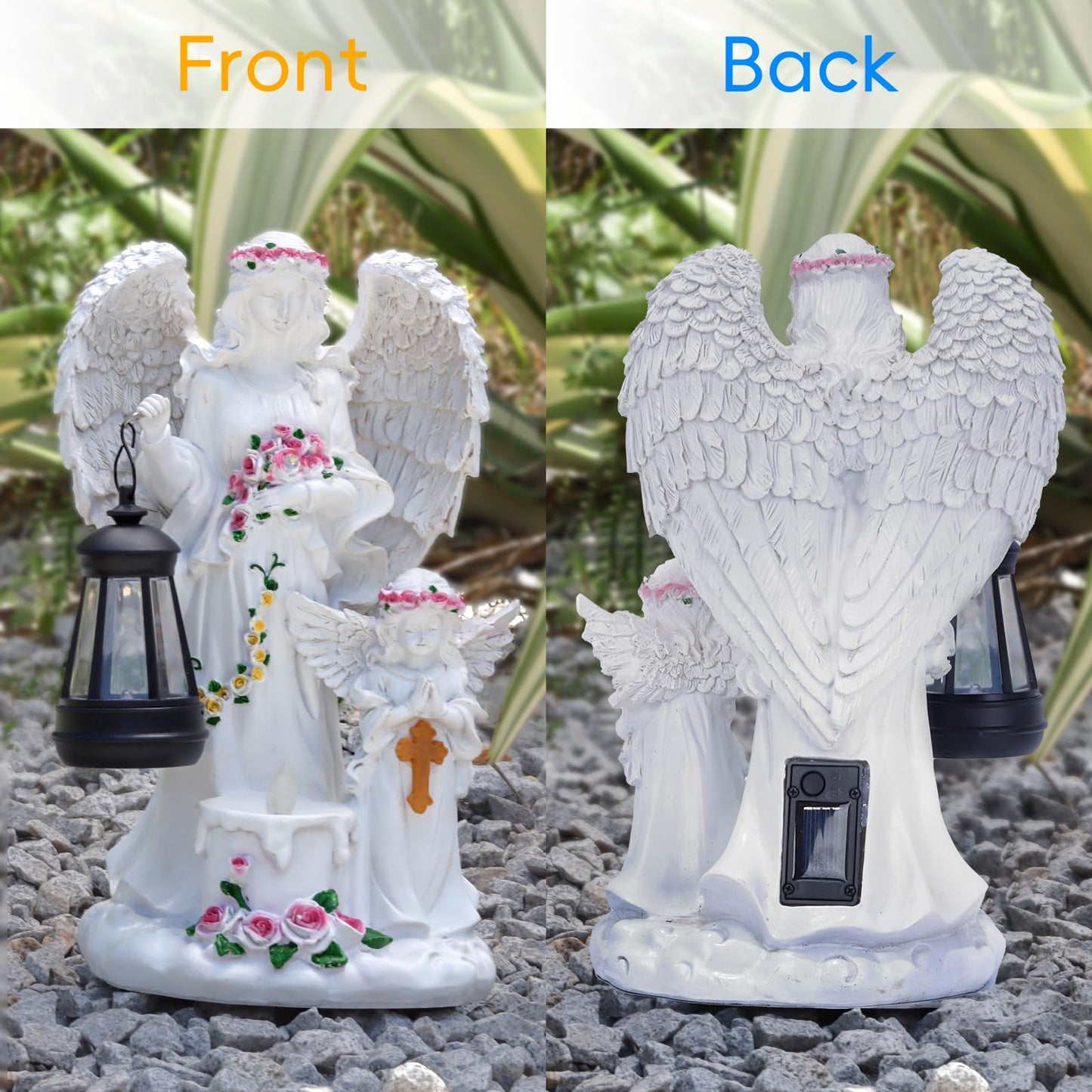 Outdoor Solar Lights Angel Statue