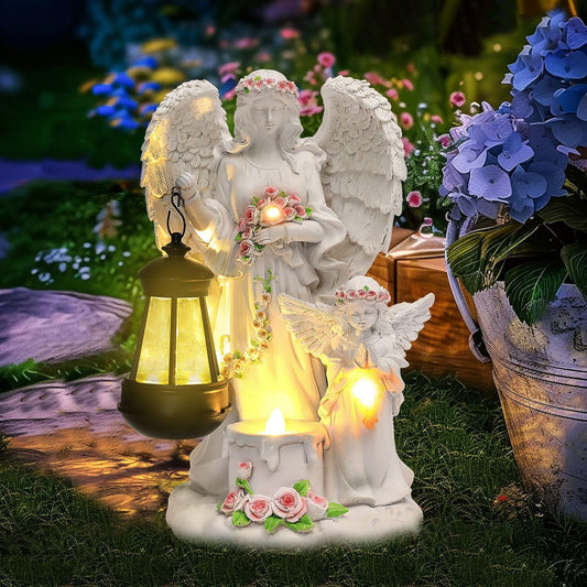 Outdoor Solar Lights Angel Statue