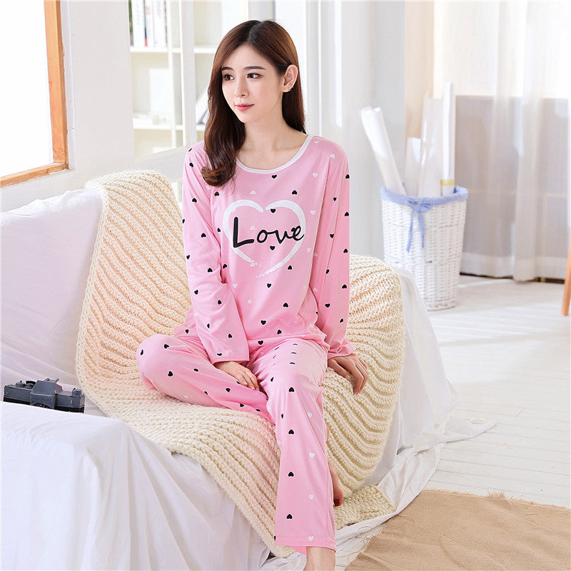 New spring, autumn and winter girls pajamas cartoon cute casual trousers long-sleeved home clothes suits one piece factory wholesale