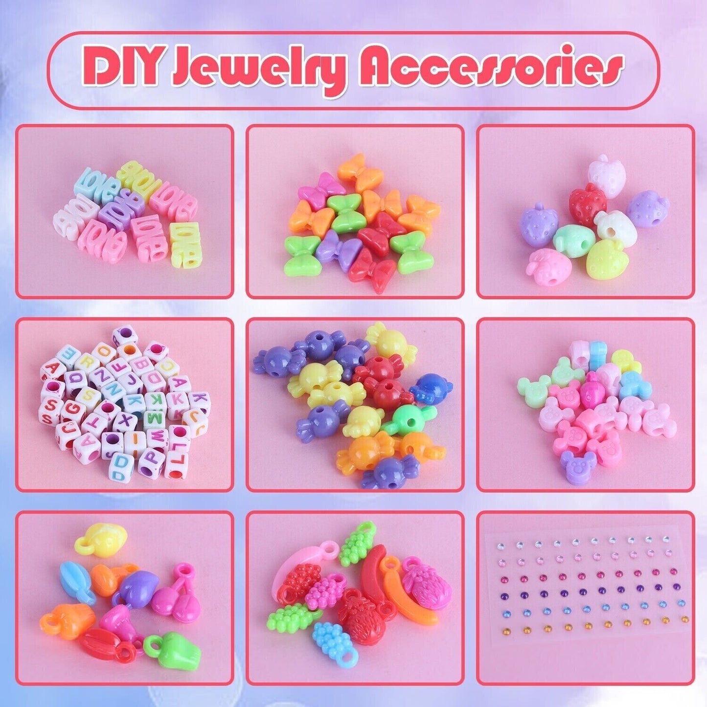 DIY Craft Kit, Jewelry Design, Necklace, Bead Toy