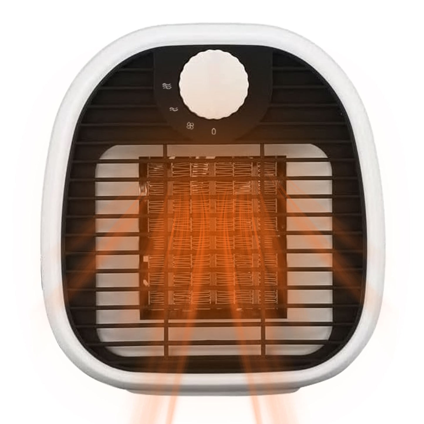 1Pc Portable Electric Heater Cooler 3 Gear PTC Ceramic Space Heater Overheating Tip Over Protection 3S Heating Space For 269 Sqft Home Office Use