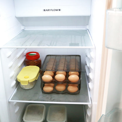 Automatic Rolling Egg Box Organizer Tray