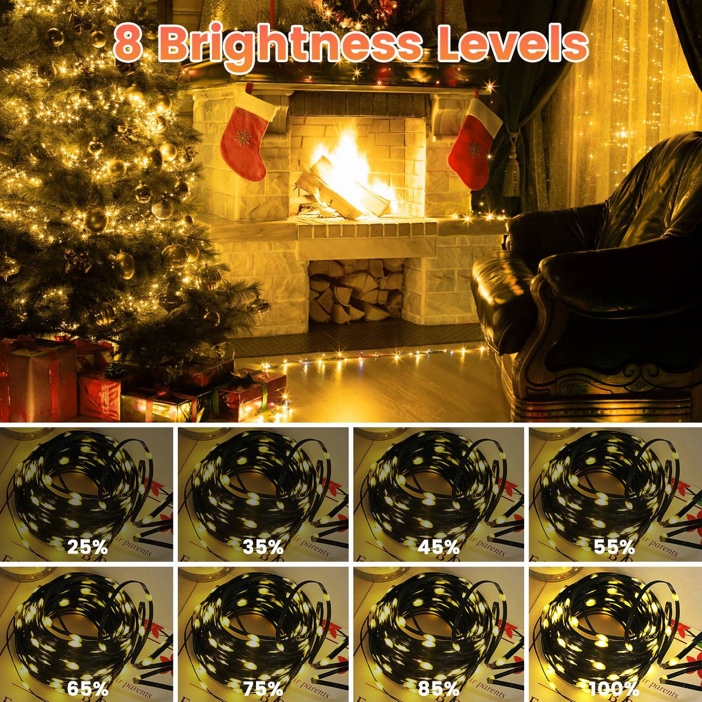 330FT String Outdoor Christmas Lights Decoration with Remote