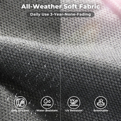 10 Pieces Patio Furniture Set, Outdoor Wicker Sectional Sofa with 30" Fire Pit Table & Swivel Chairs