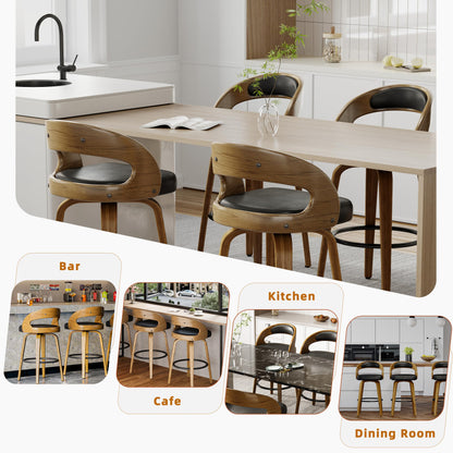 Set of 2 Swivel Bar Stools