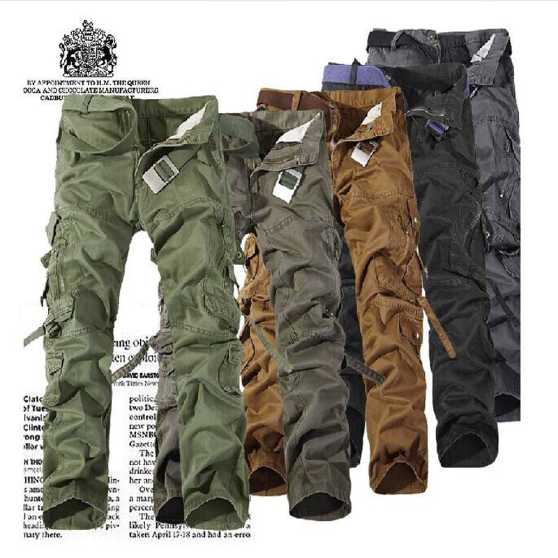 Cross-border e-commerce hot selling loose large size multi-pocket washed overalls for men outdoor large size casual pants