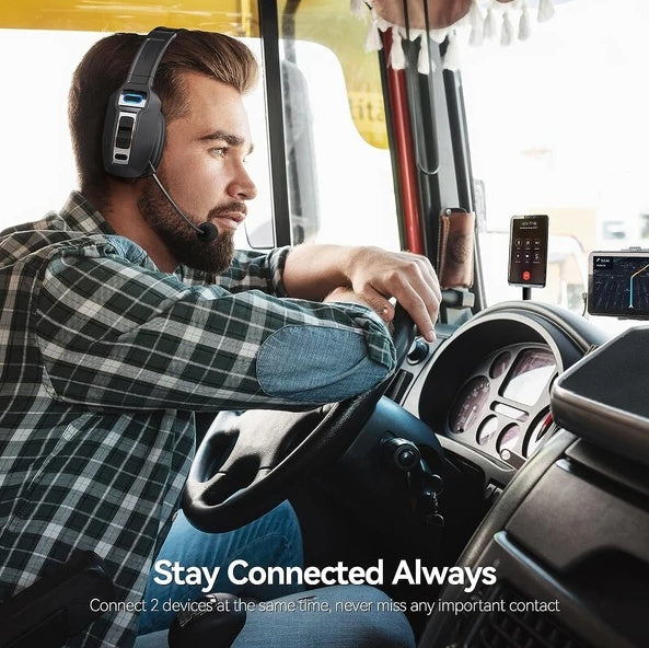 Bluetooth Wireless Headset With Noise Cancelling Mic