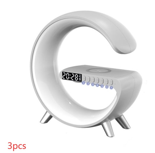 G-Shaped LED Bluetooth Bluetooth Speaker with Wireless Charger