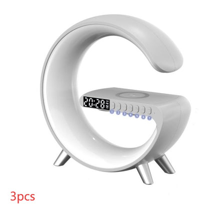 G-Shaped LED Bluetooth Bluetooth Speaker with Wireless Charger