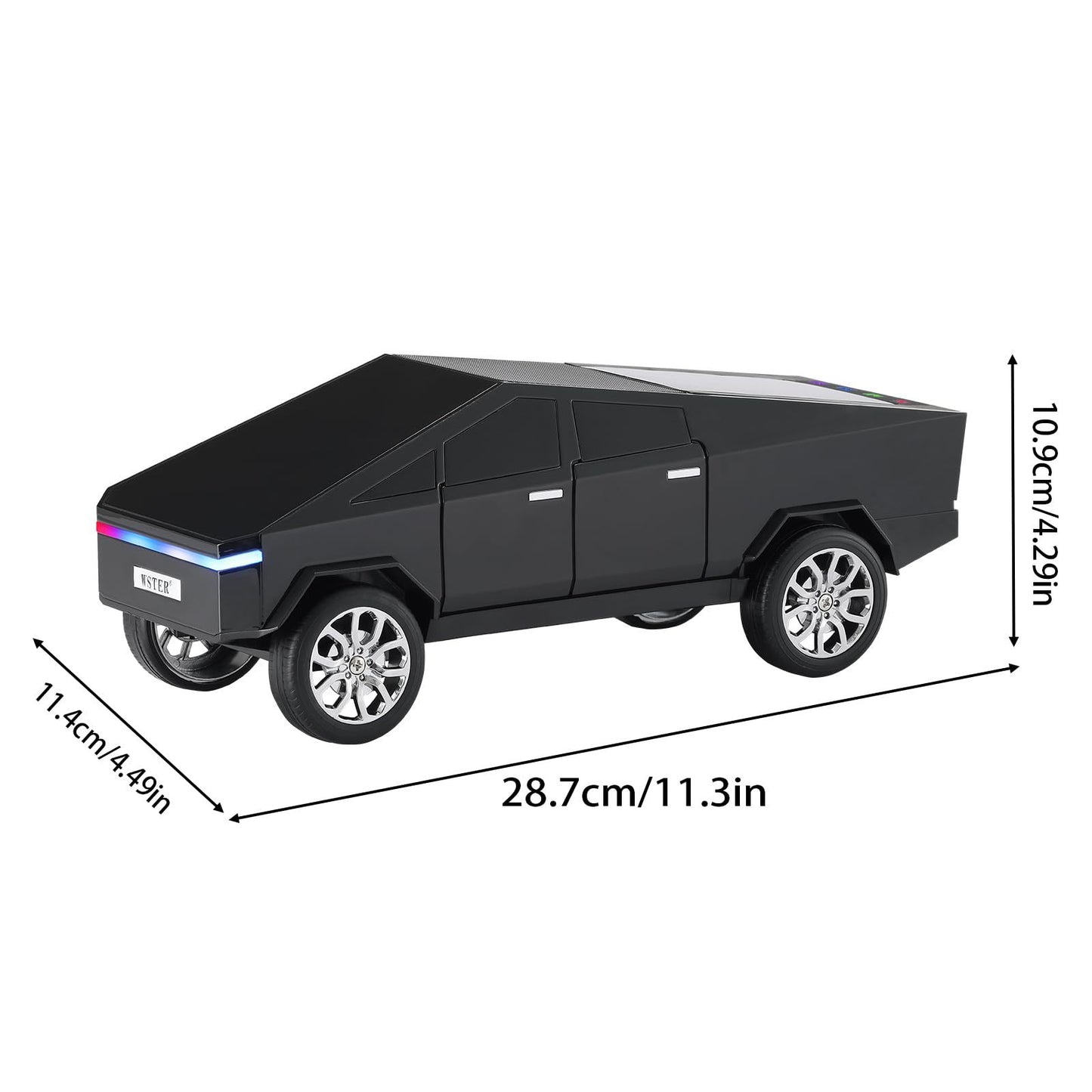 WS-580 Bluetooth Pickup Truck Portable Speaker With Display, High-definition Sound, TWS Pairing, FM Radio, Built-in Microphone For Hands-free Calls, A Surprising Gift For Car Enthusiasts