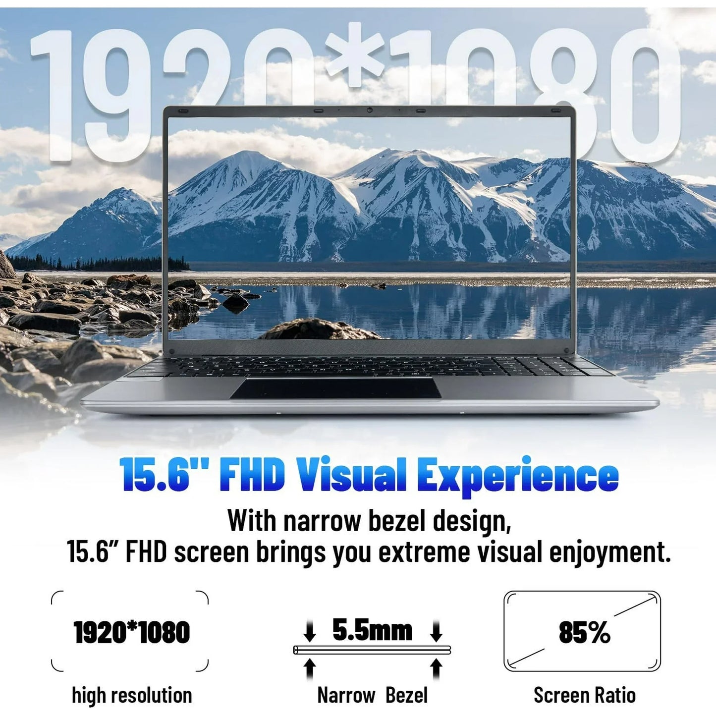 URAO LT1505 15.6 Inch Laptop 16GB DDR4 512GB SSD Intel