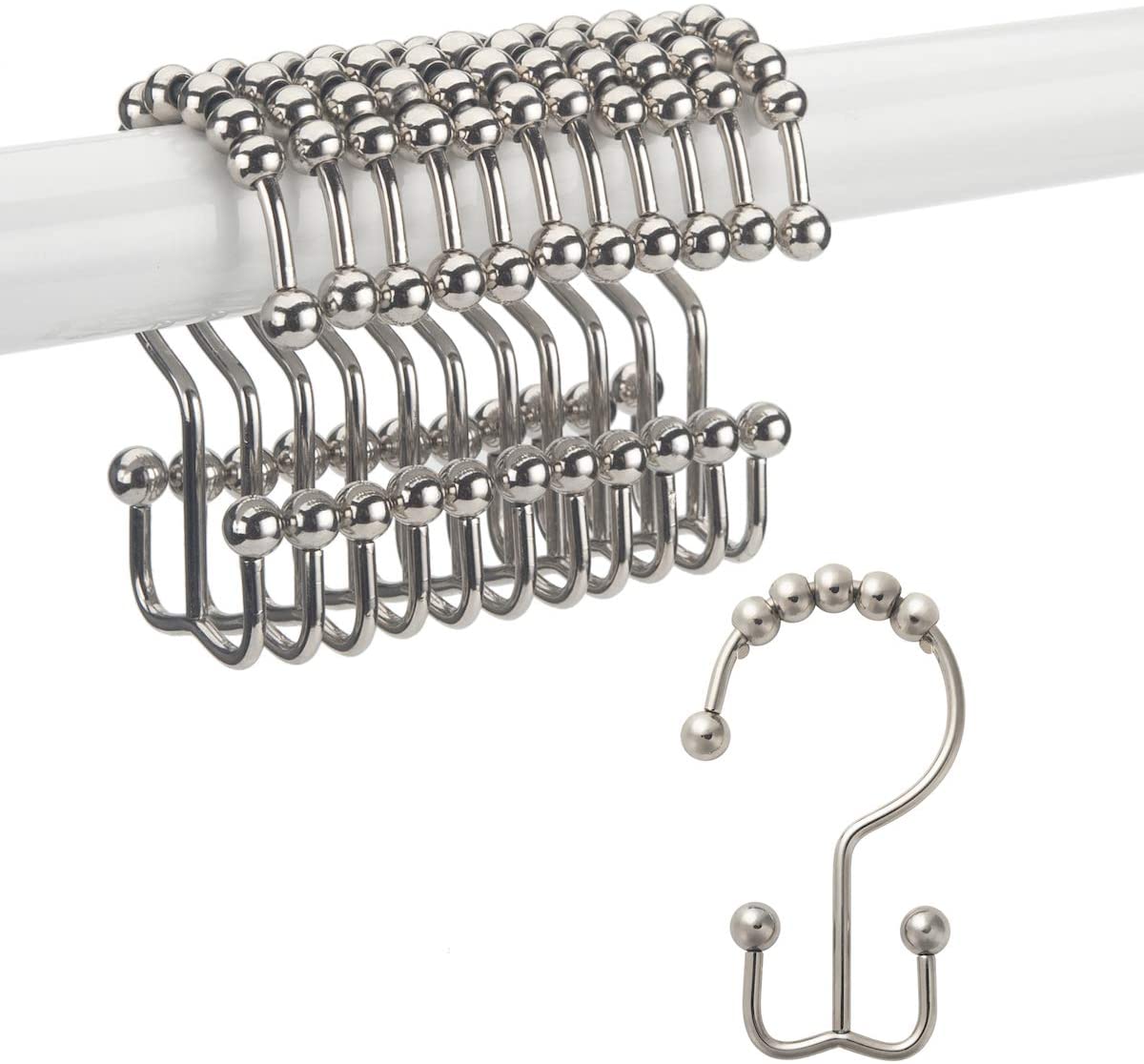 Hooks for Bathroom Shower Rods Curtains
