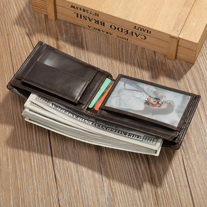 Men Bifold Wallet Credit Card Holder With Money Clip Slim Rfid Blocking