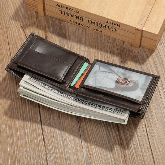 Men Bifold Wallet Credit Card Holder With Money Clip Slim Rfid Blocking