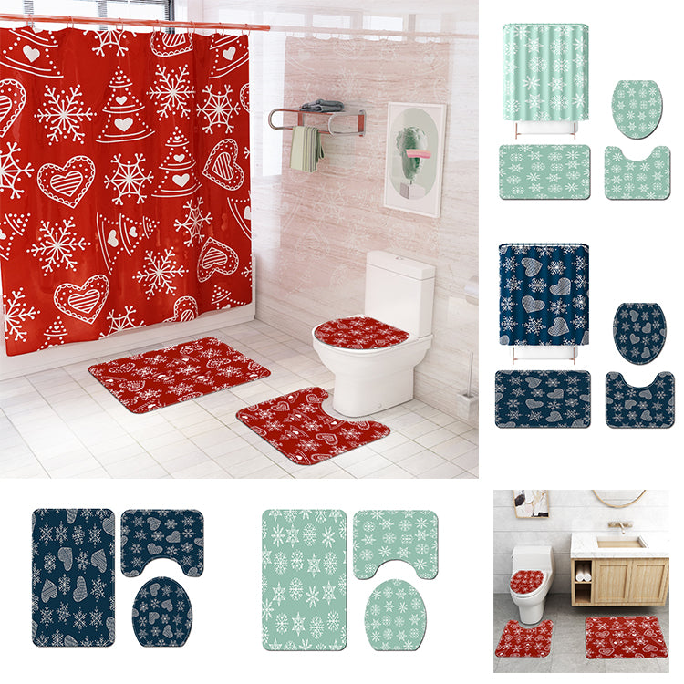 Elegant Bathroom Curtain Set