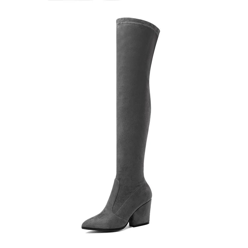 Women Over the Knee High Boots with Heels