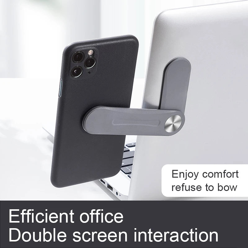 Side Mount Clip on Monitor Magnetic Phone Holder