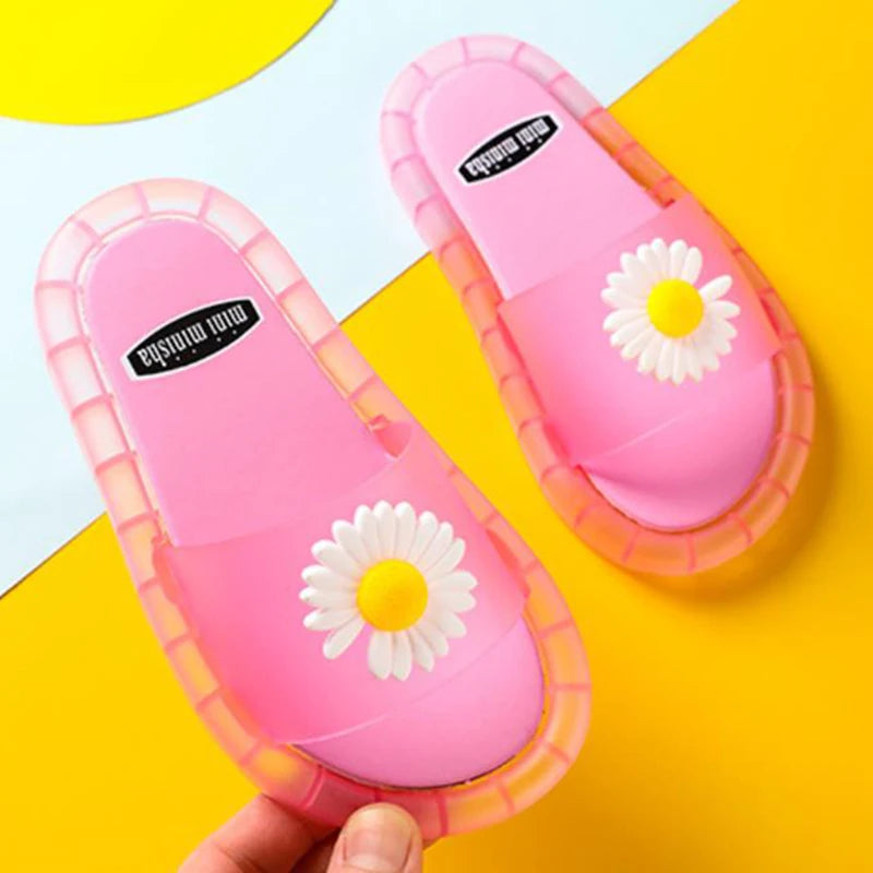 Kids Slippers Boys Girls Slippers Cute Cartoon Jelly Shoes Led Light Up Shoes Flower Girls Boys Sandals Boys Shoes Girls Shoes