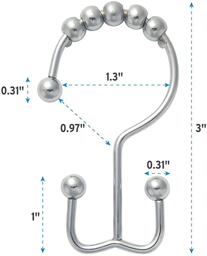 Hooks for Bathroom Shower Rods Curtains